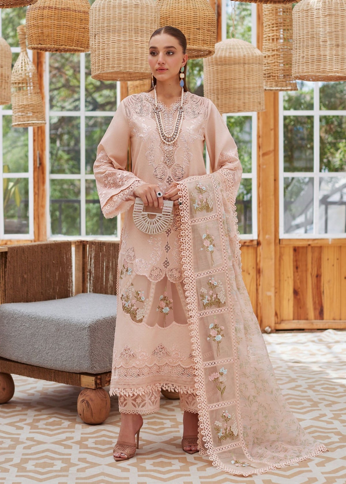 Luxury Dhanak 3 Piece Unstitched