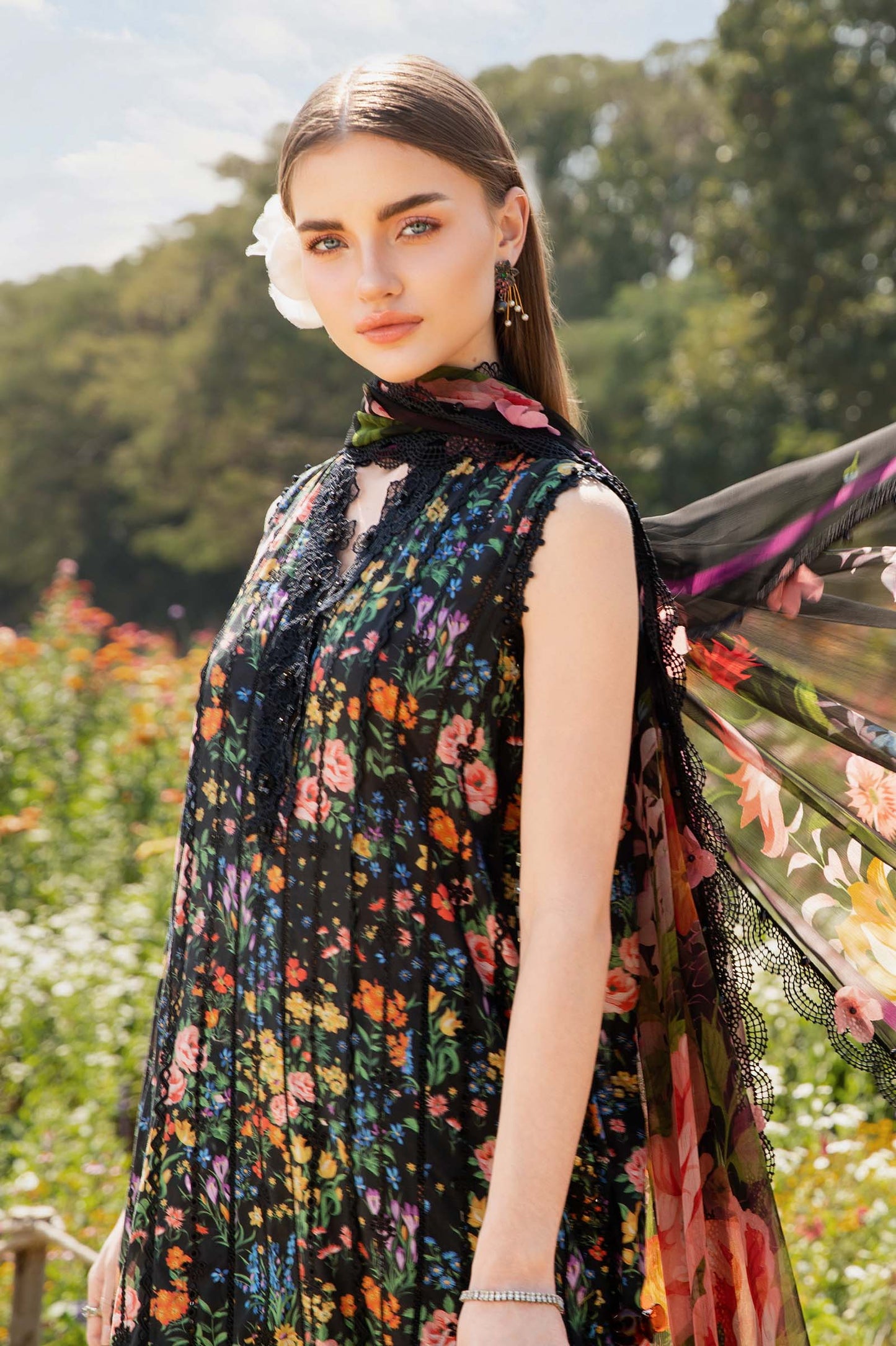 3 Piece Unstitched Printed Lawn Suit MPT-2507-B