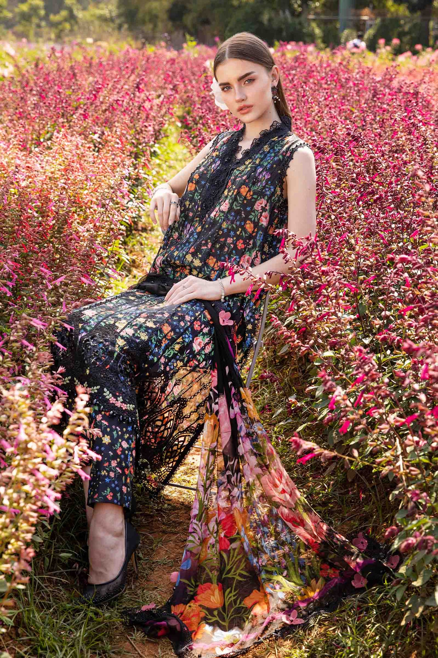 3 Piece Unstitched Printed Lawn Suit MPT-2507-B