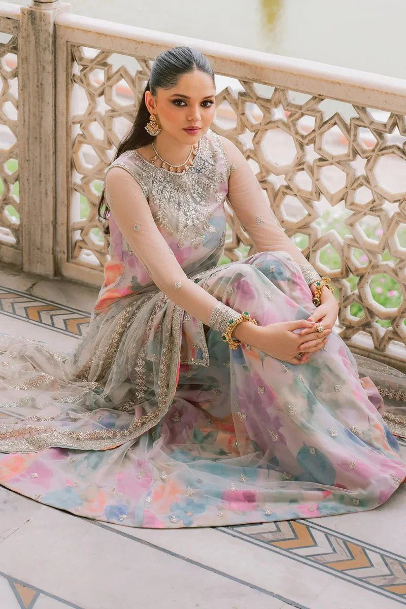 Iznik Silk Embroidered Unstitched 3 Piece UE-312