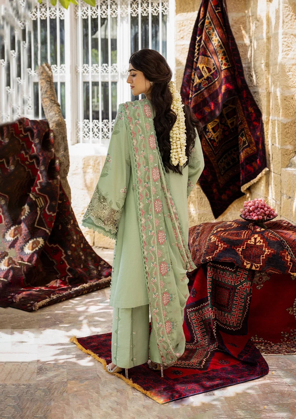 Luxury Dhanak 3 Piece Unstitched Sapphire