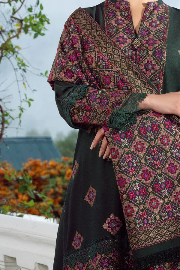 Bareeze Unstitched 3pcs Embroidered Dhanak Suit VL1126