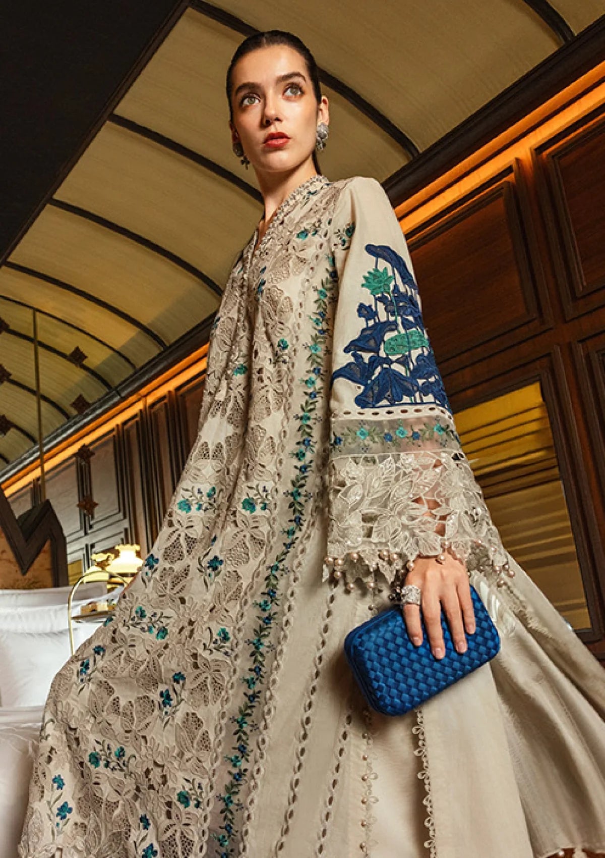 Maria.B Embroidered Lawn 3Pc Unstitched Luxury 26 - MLL#08