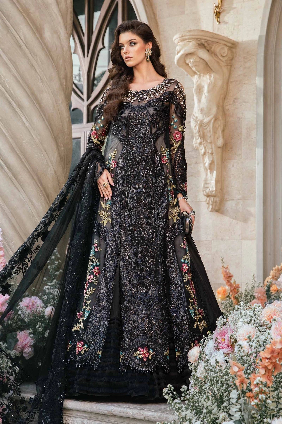 3 Piece Unstitched Embroidered Suit | BD-2802 Lady Attires 3 Piece Unstitched Embroidered Suit | BD-2802 Lady Attires