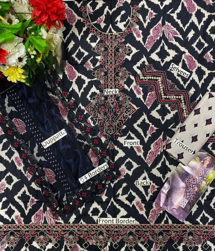 Baroque | EMBROIDERED PRINTED LAWN SF-4068