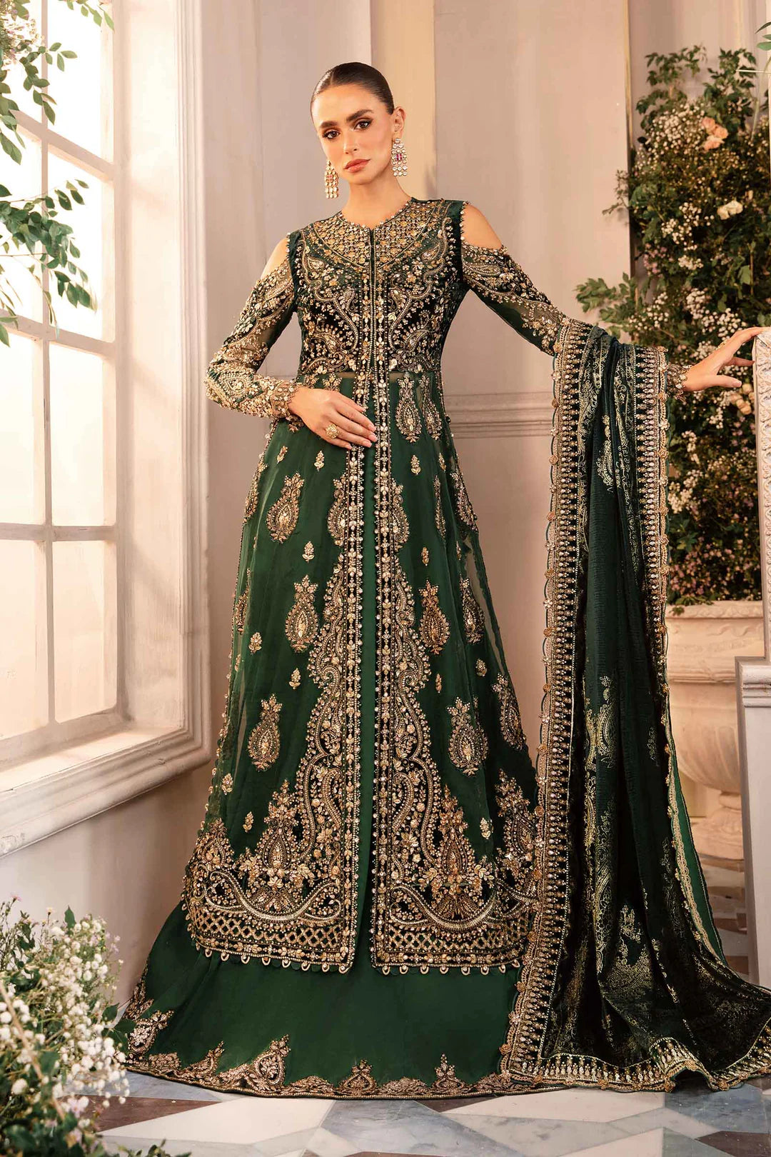 3 Piece Unstitched Embroidered Organza Suit | BD-2904 Lady Attires 3 Piece Unstitched Embroidered Organza Suit | BD-2904 Lady Attires