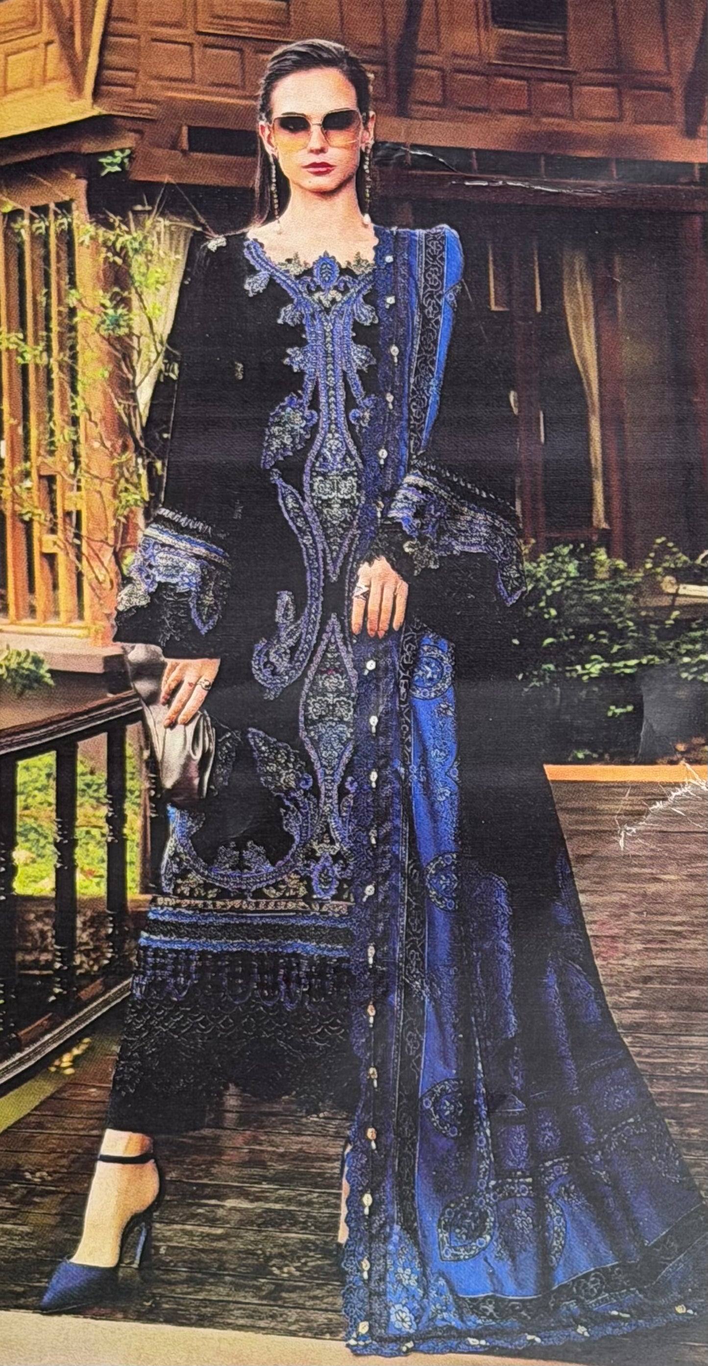Maria.B | Embroidered Luxury Lawn 3 Piece Dress Most Viral Dress