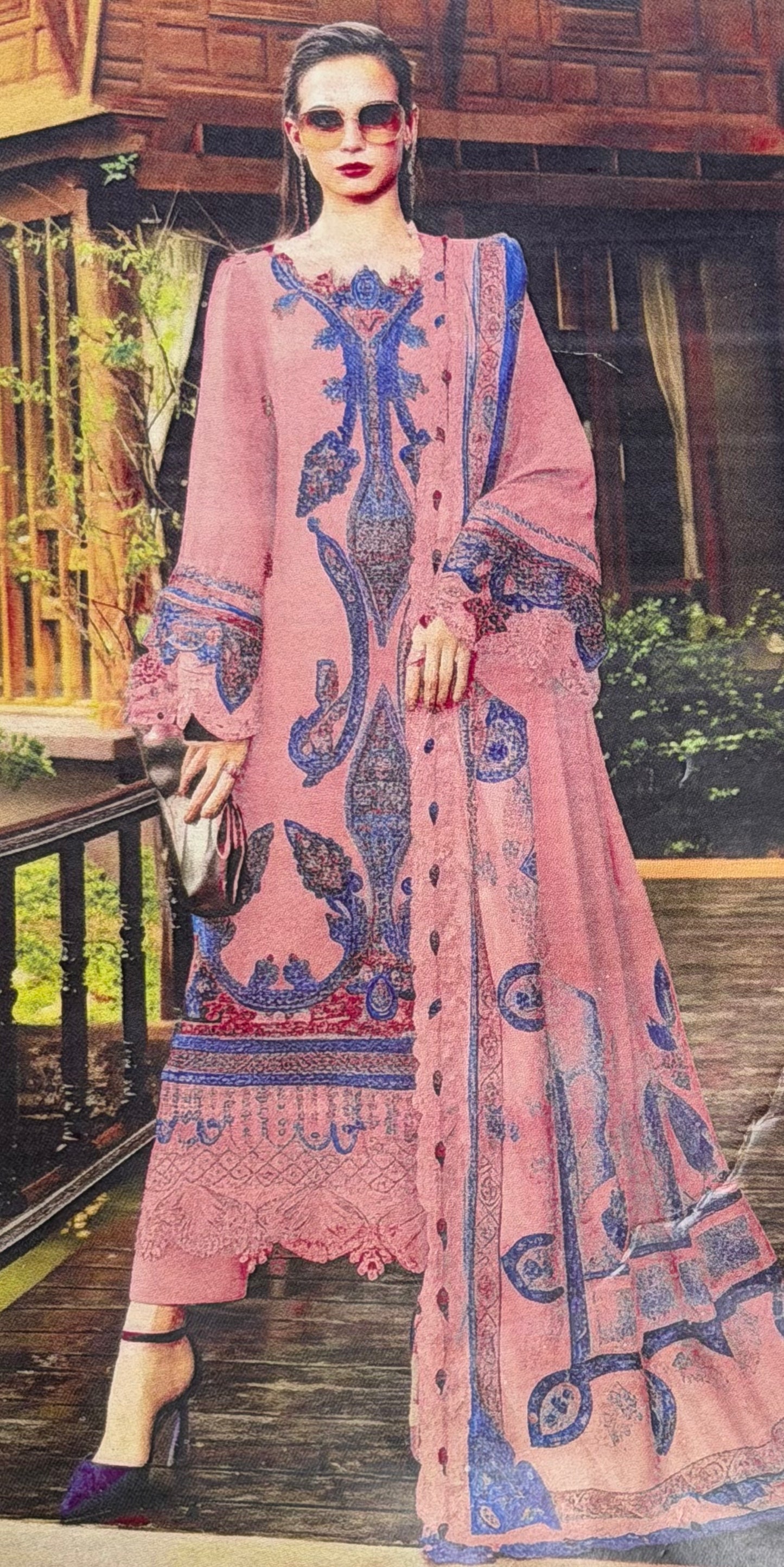 Maria.B | Embroidered Luxury Lawn 3 Piece Dress Most Viral Dress