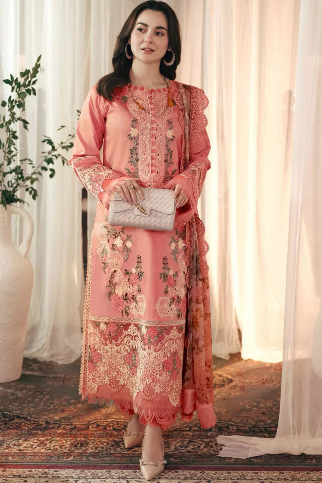 Zara Shahjahan - 3-PC ChickenKari EMBROIDERED SUIT - VL1028