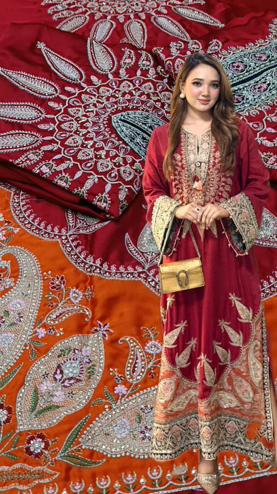 Ethnic 2pc Silk Unstitched