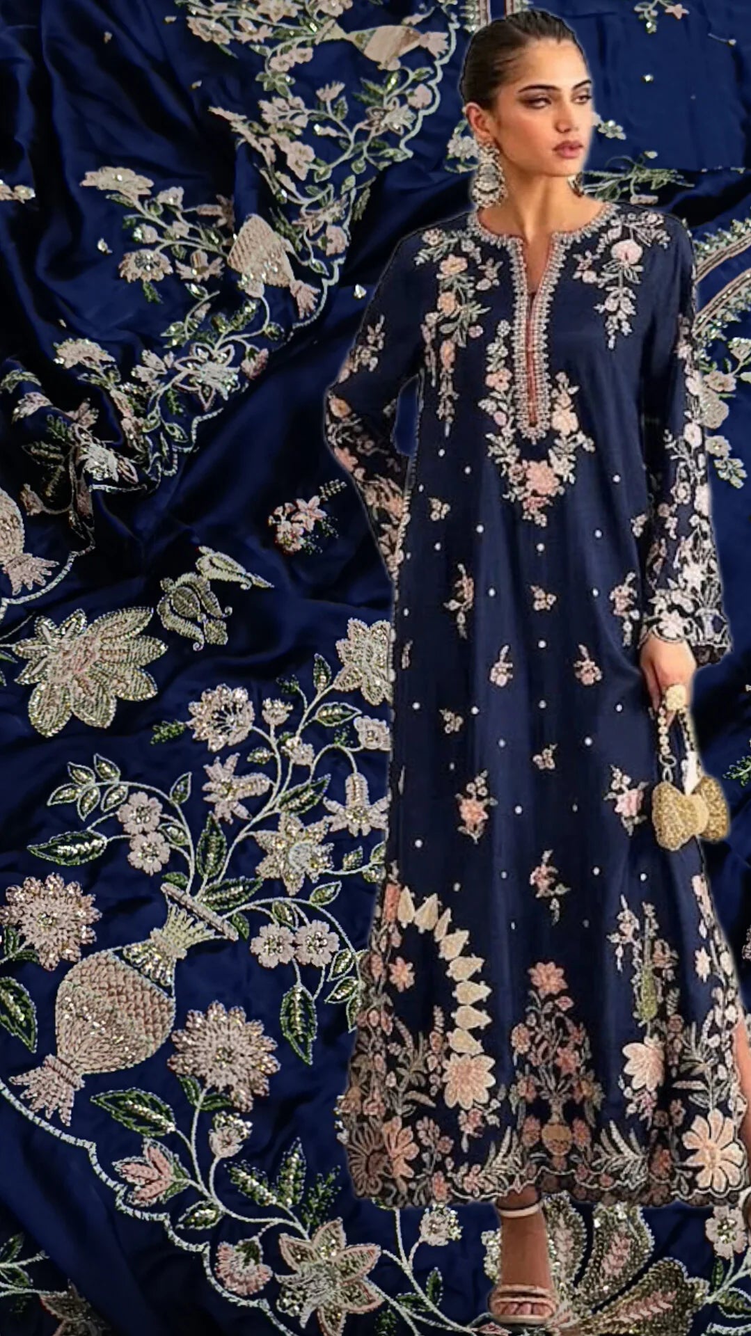 Ethnic 2pc Silk Unstitched