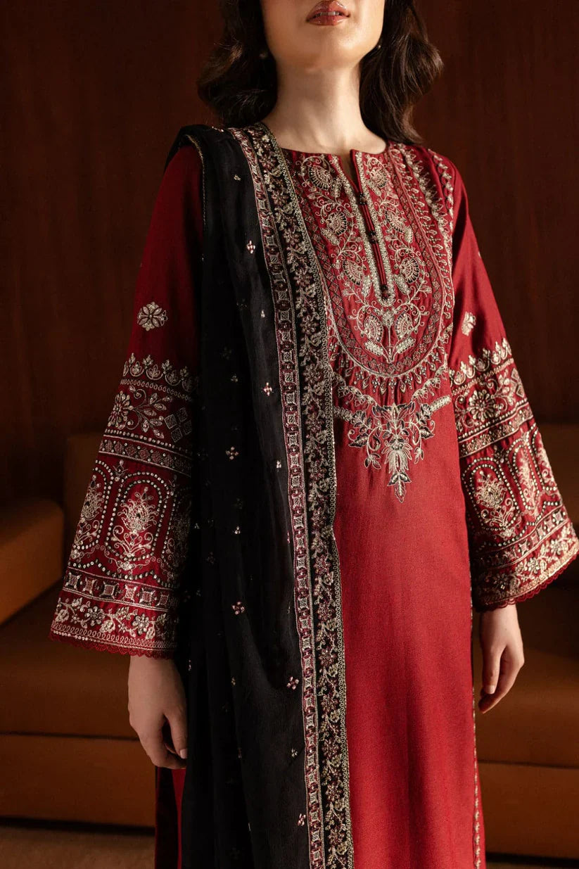 BATIK-3PC DHANAK EMBROIDERED