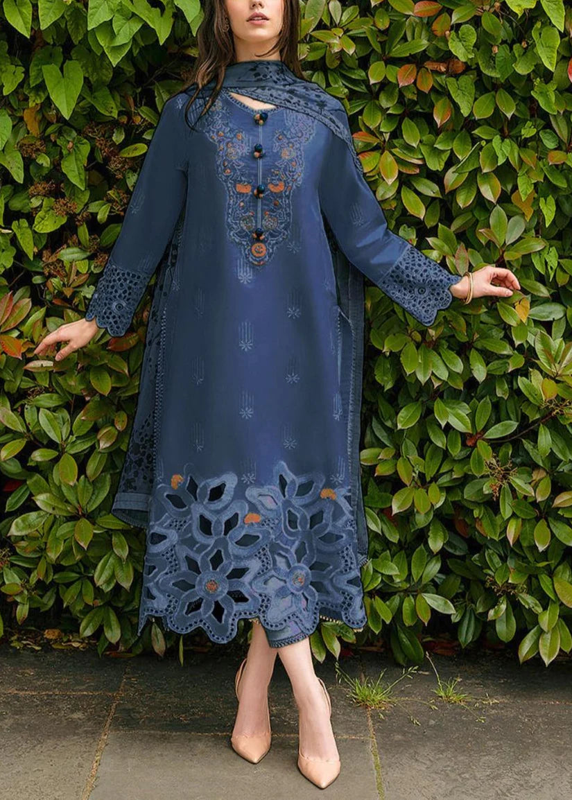 Grace S1204-Embroidered 3pc Dhanak