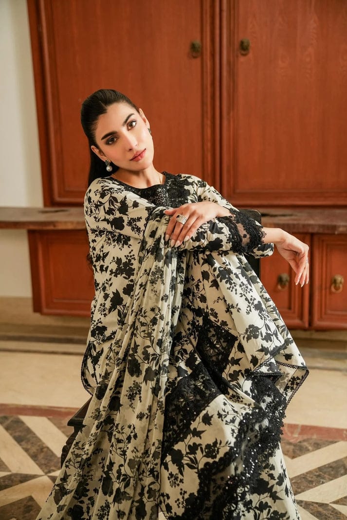 Swiss Luxury Lawn Embroidered 3 Piece Unstitched