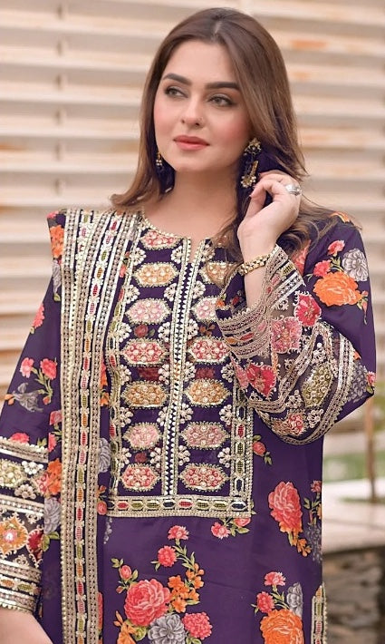 ANEELAS SILK PRINT