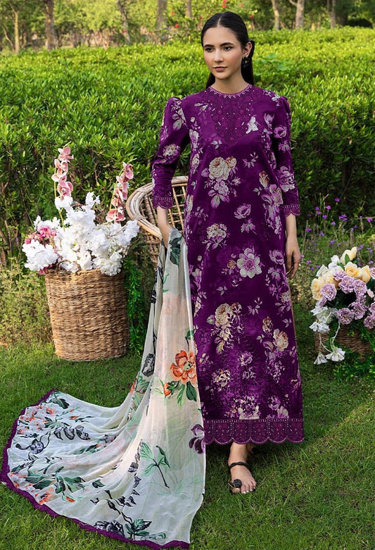 Crimson Embroidered Unstitched Khaddar 3 Piece IFE-12