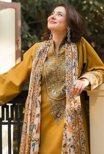 Sapphire Embroidered Unstitched Khaddar 3 Piece d204
