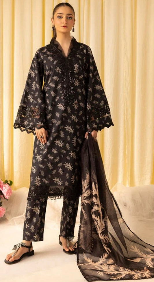 Baroque Unstitched 3 Piece Khaddar