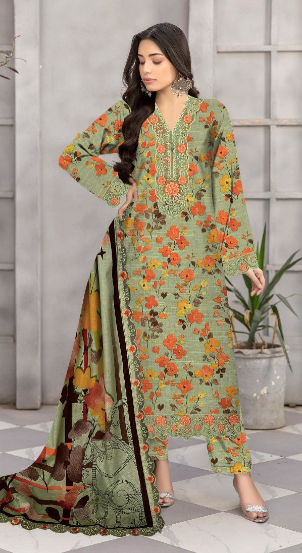 Vanya Unstitched 3 piece Khaddar