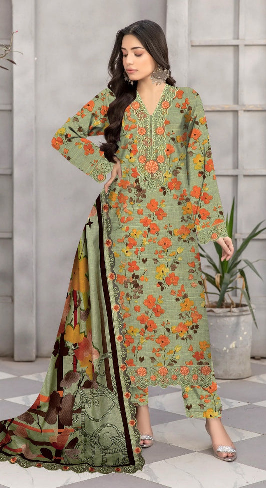 Vanya Unstitched 3 piece Khaddar