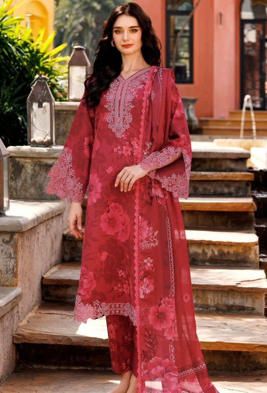 Farasha Unstitched 3 piece Khaddar