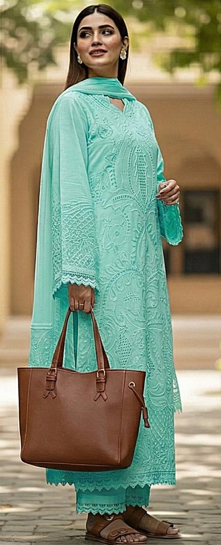 Shanzay 3Pc- Embroidered Dress