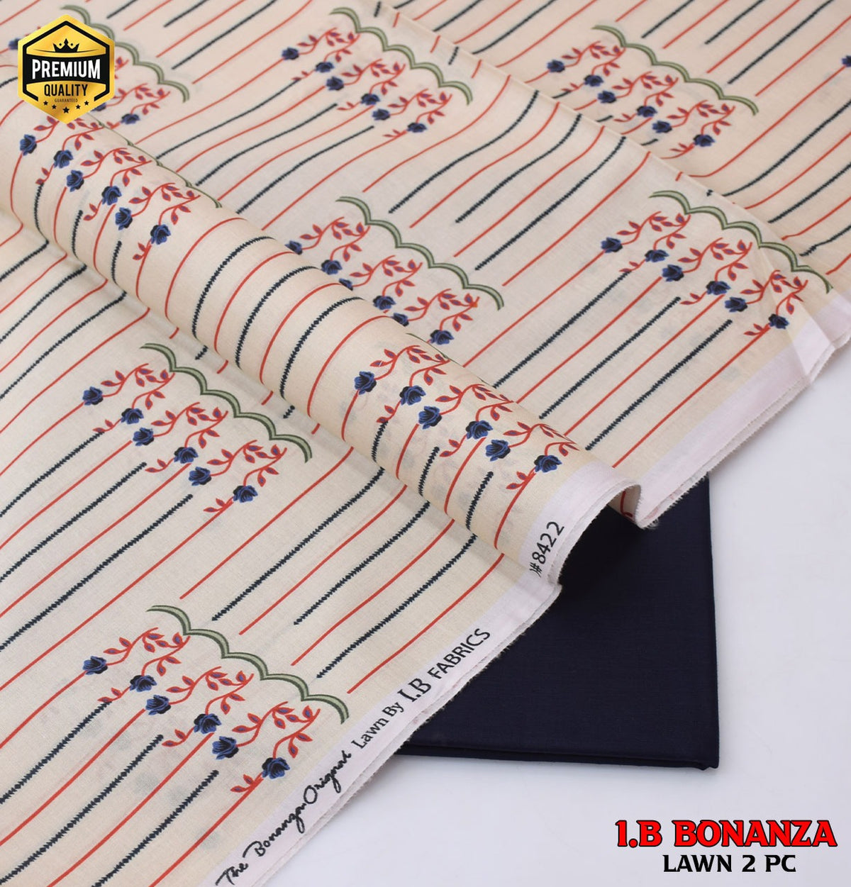 Digital Print Luxury Lawn | Essential 2-Piece Collection D-1002