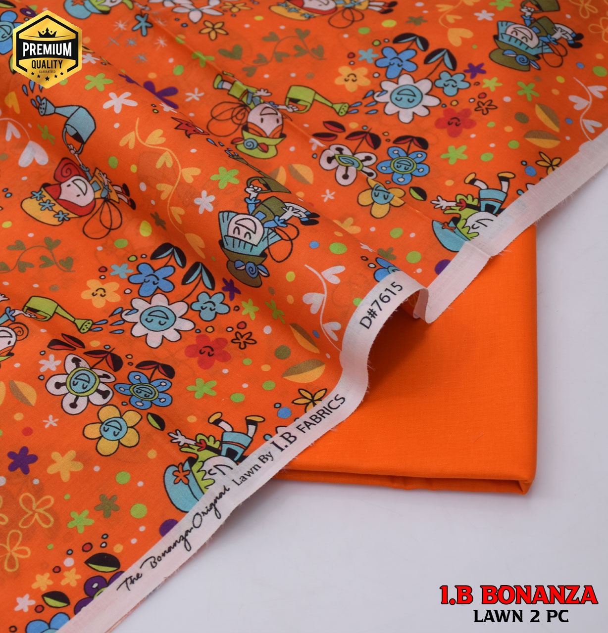 Digital Print Luxury Lawn | Essential 2-Piece Collection D-1014