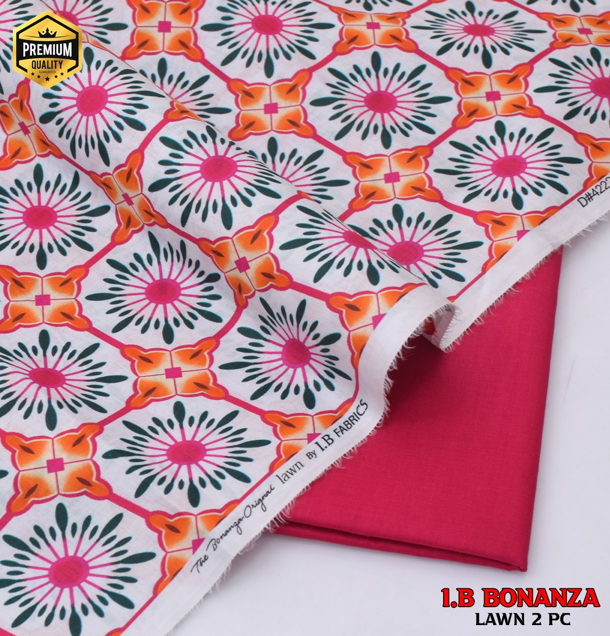 Digital Print Luxury Lawn | Essential 2-Piece Collection D-1017