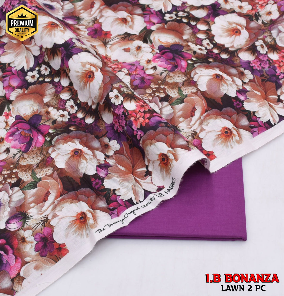 Digital Print Luxury Lawn | Essential 2-Piece Collection D-1025