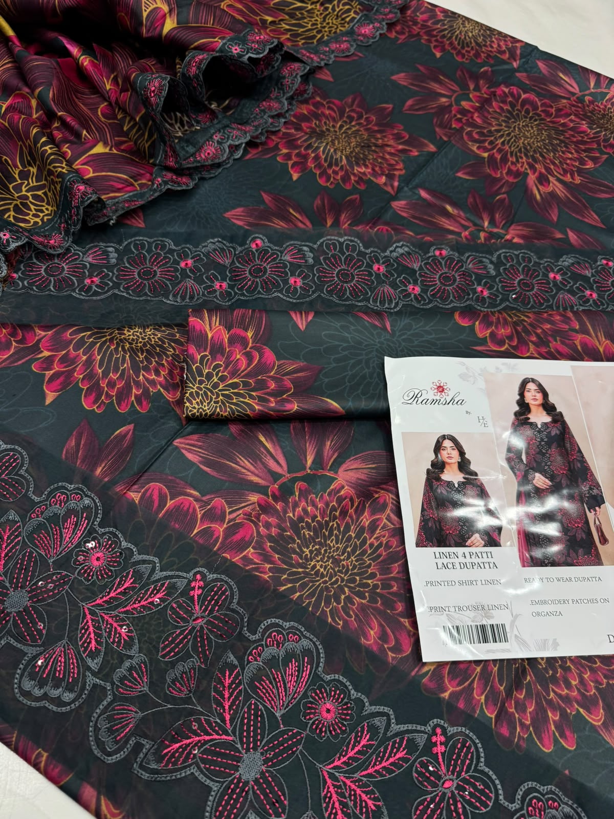 Ramsha Linen 3 piece