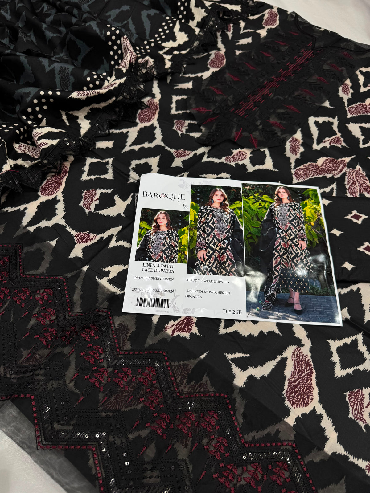 Baroque Linen 3 piece