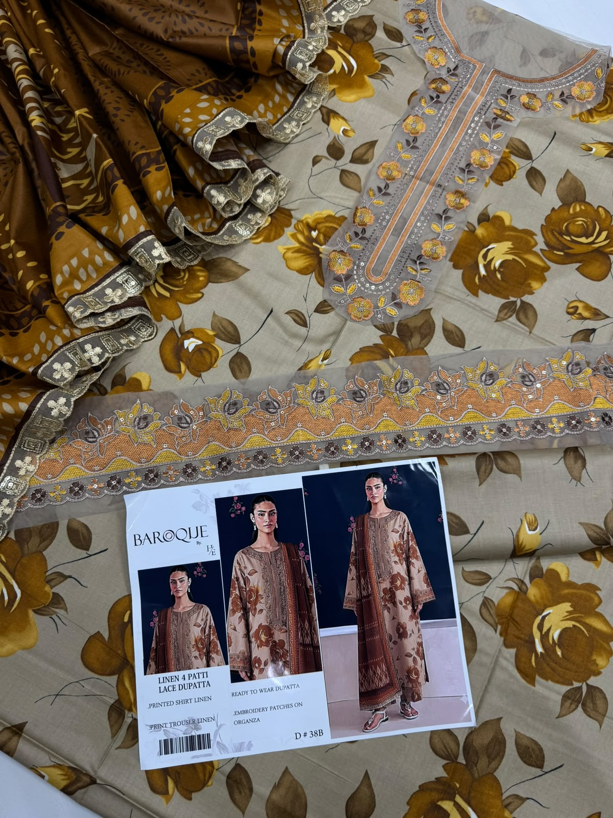 Baroque Linen 3 piece