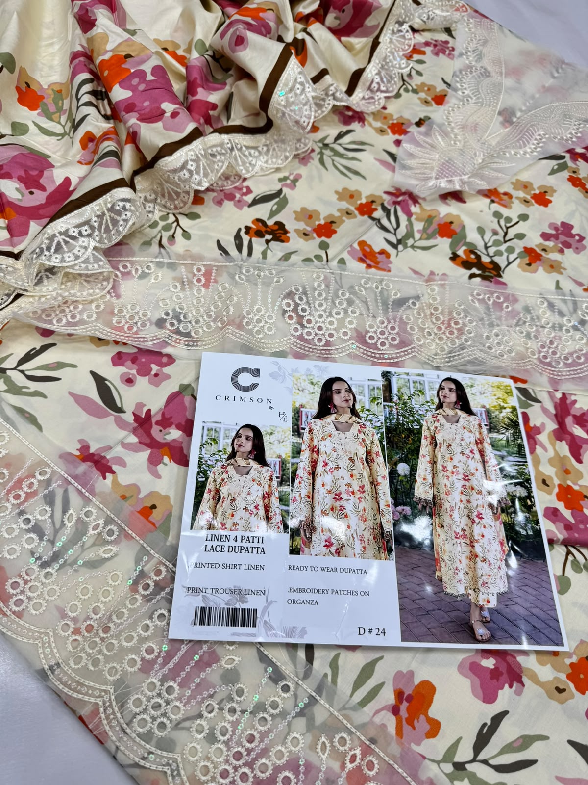 Crimson Linen 3 piece