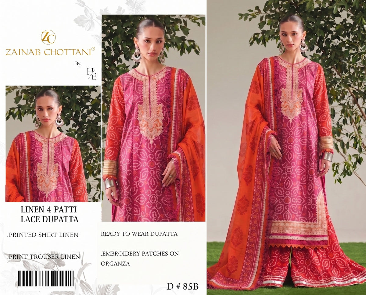 Zainab Chottani Linen 3 piece
