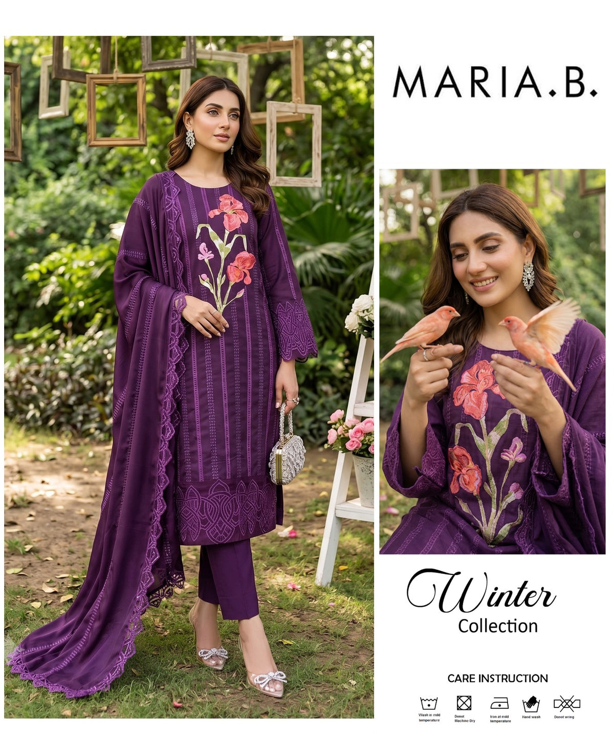 Maria.B Dhanak Luxury 3 piece