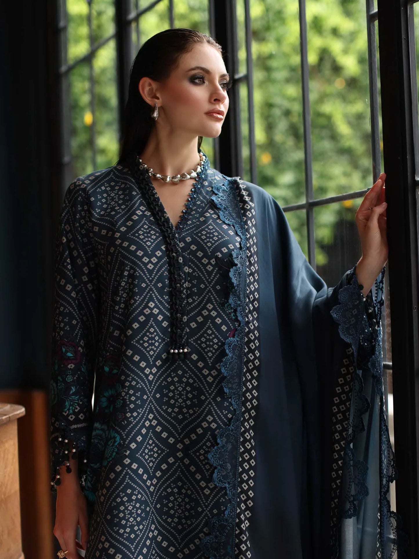 Charizma Combination Vol-02 Embroidered Lawn Unstitched 3Pc Suit CCW6-20