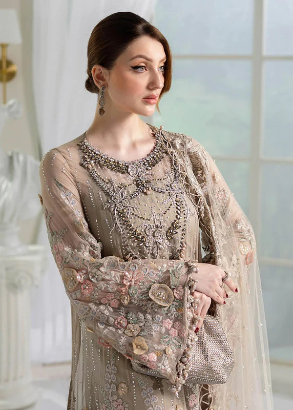 Maria B Embroidered Luxury Chiffon Unstitched 3Pc Suit MPC-25-107