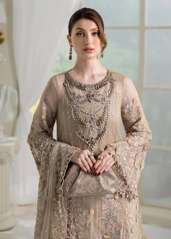 Maria B Embroidered Luxury Chiffon Unstitched 3Pc Suit MPC-25-107