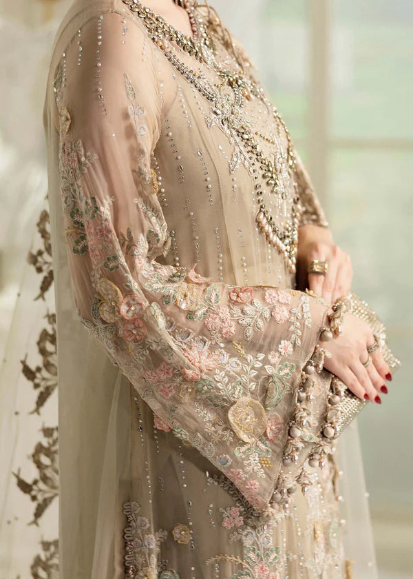 Maria B Embroidered Luxury Chiffon Unstitched 3Pc Suit MPC-25-107