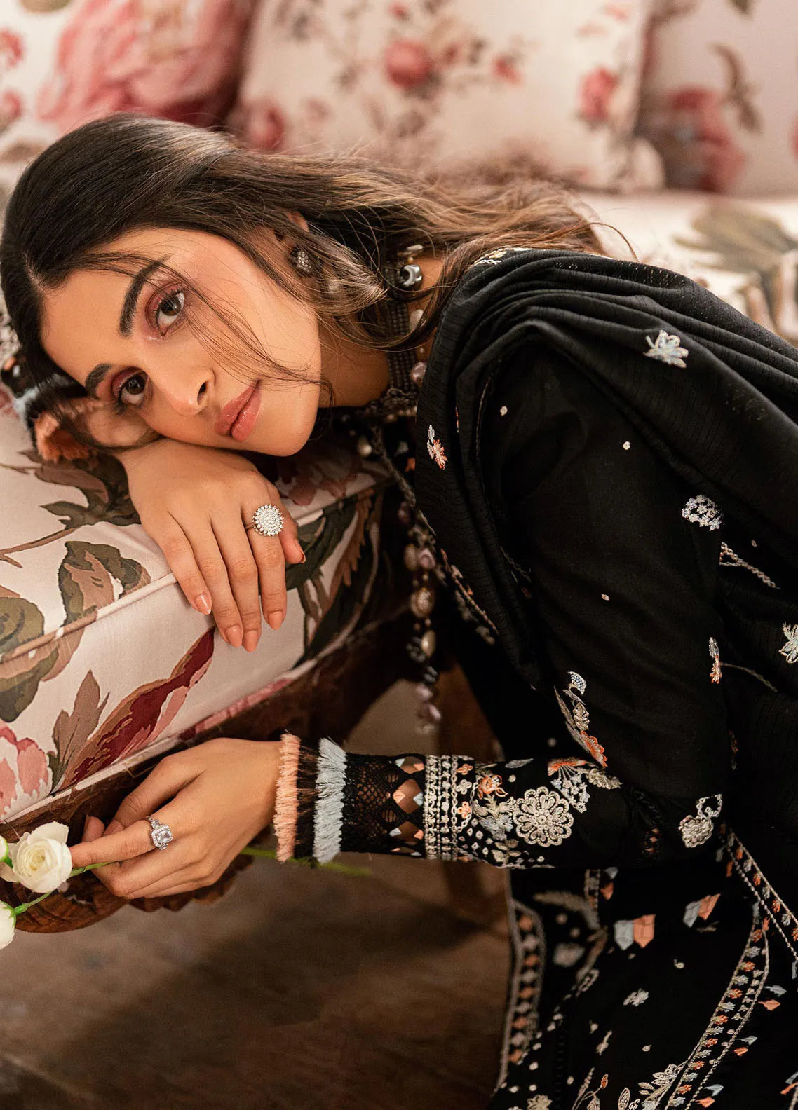 Embroidered Lawn Suits Unstitched 3 Piece QLM25LL SB-03 Misha - Summer Collection