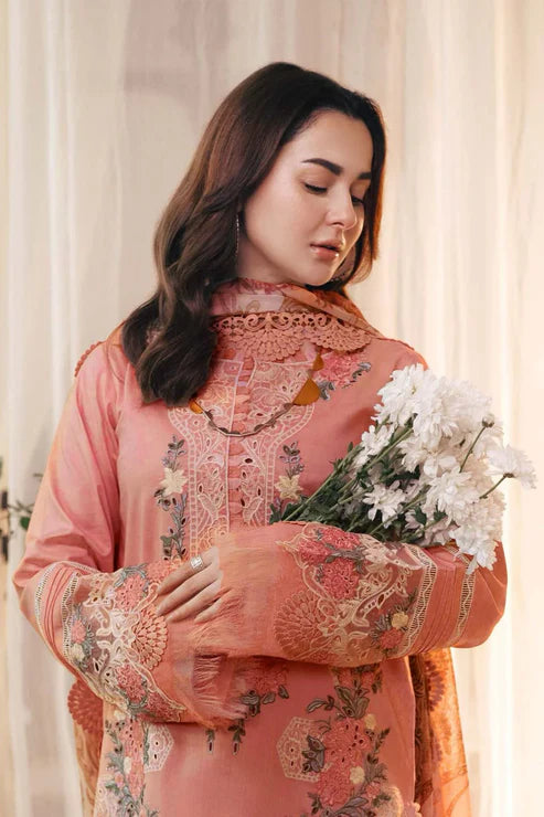 Zara Shahjahan - 3-PC ChickenKari EMBROIDERED SUIT - VL1028