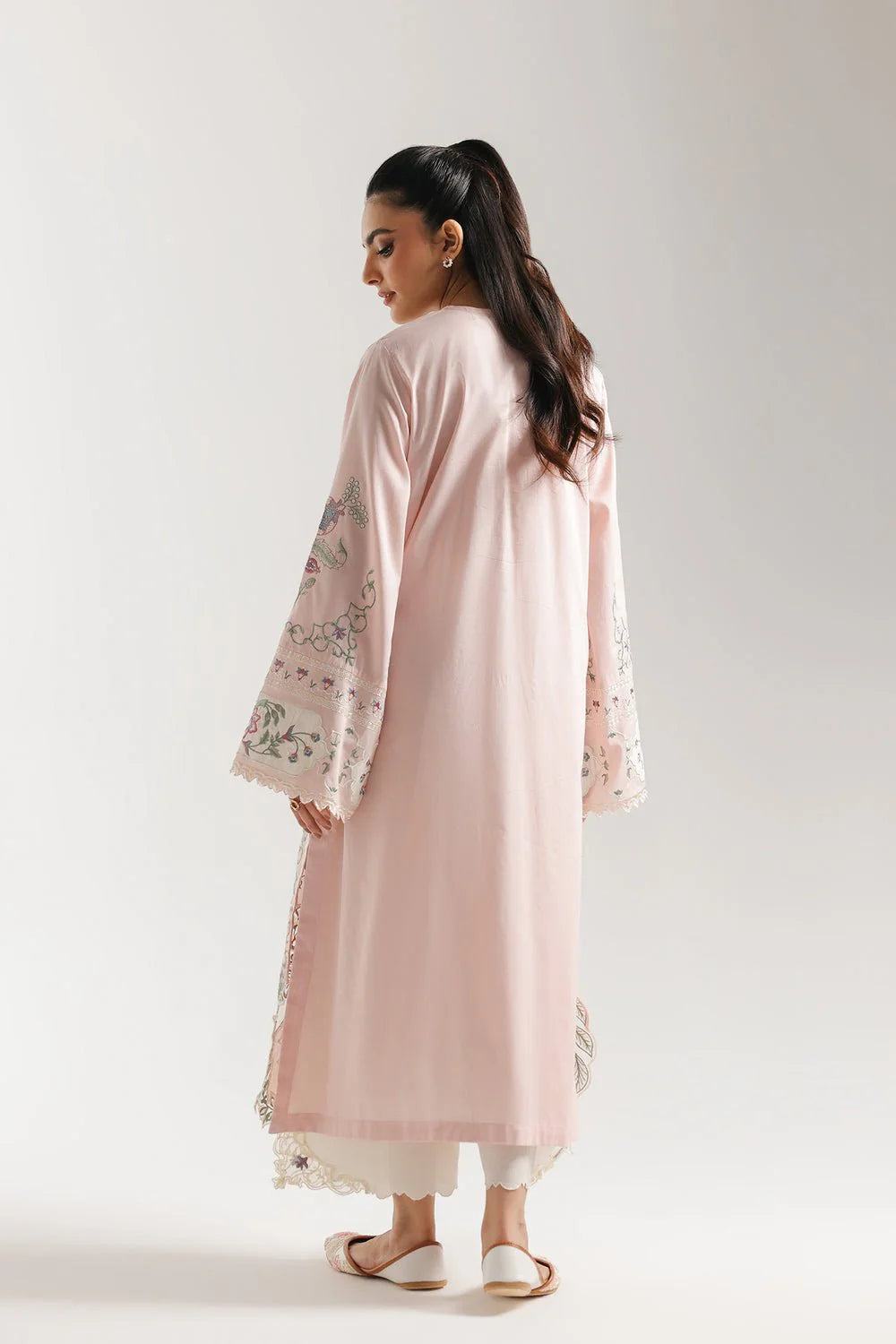 Ethnic Embroidered Lawn 3Pc Unstitched Suit Rose Bloom
