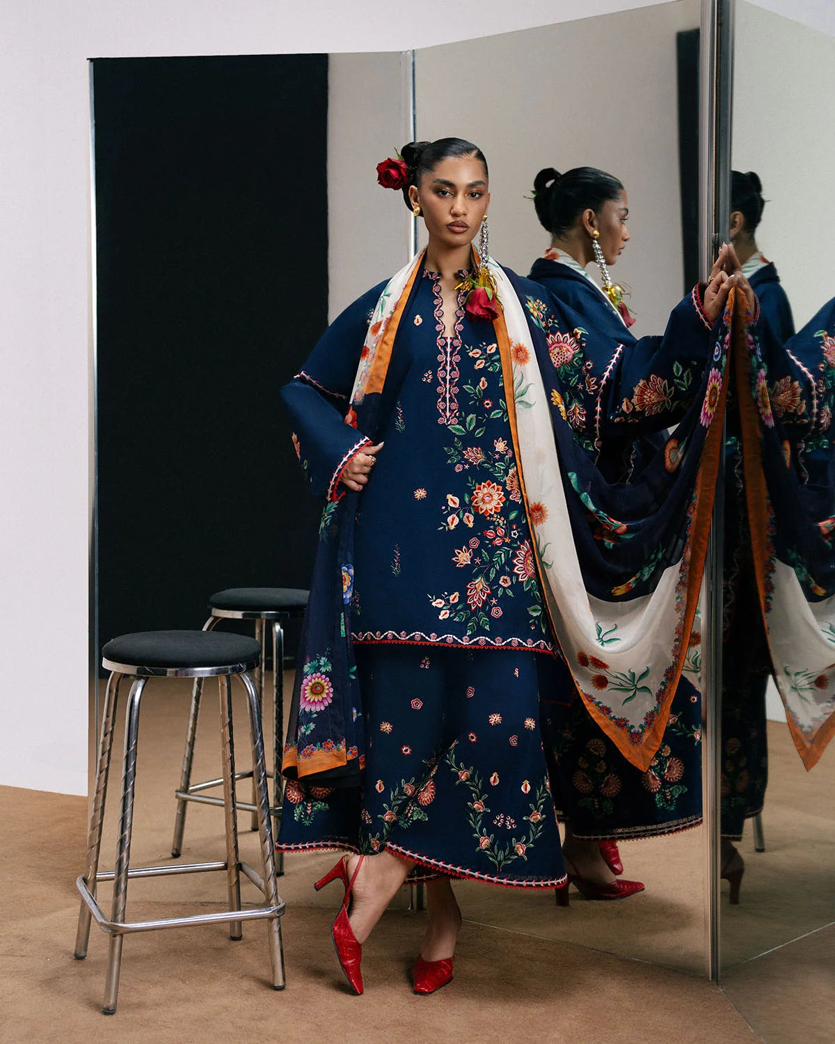 Luxury Dhanak 3 Piece Unstitched