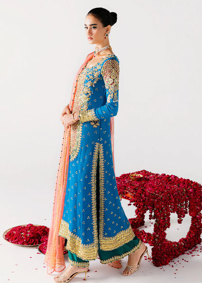 Sara Rohail Asghar SHAB AYIN Raw Silk Hand Embellished & Embroidered 3 Piece Dress - J1074