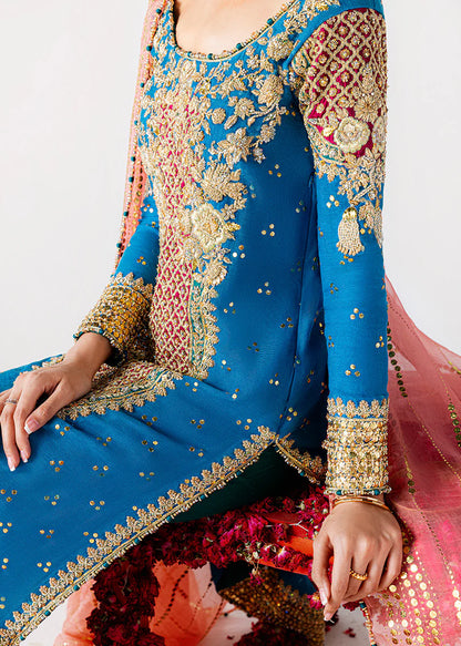Sara Rohail Asghar SHAB AYIN Raw Silk Hand Embellished & Embroidered 3 Piece Dress - J1074