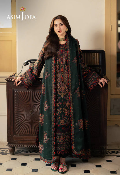 AJKID-01 EMBROIDERED DHANAK 3 PC