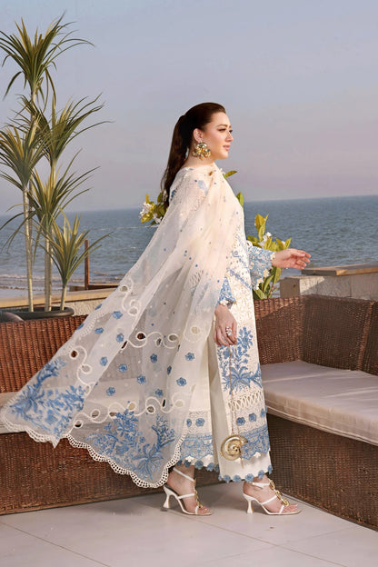 Aneelas Luxury Embroidered Lawn 3Pc Unstitched BIC-4828