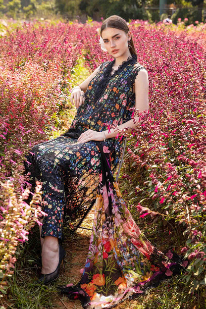 3 Piece Unstitched Printed Lawn Suit  MPT-2507-B