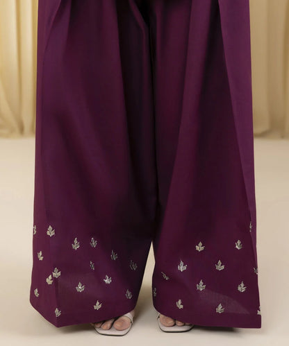 3 Piece - Embroidered Dhanak Winter Suit